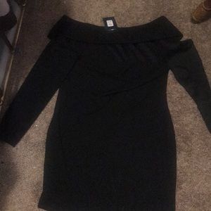 Matter Of Fiction Off Shoulder Dress